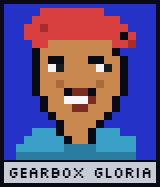Pixel portrait of GEARBOX GLORIA
