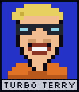 Pixel portrait of TURBO TERRY